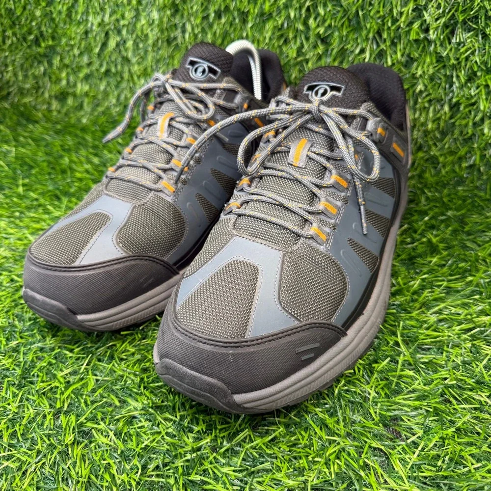 Orthofeet Hunter 647 Men 10.5 D Hiking Shoes Grey Black Waterproof Orthotic